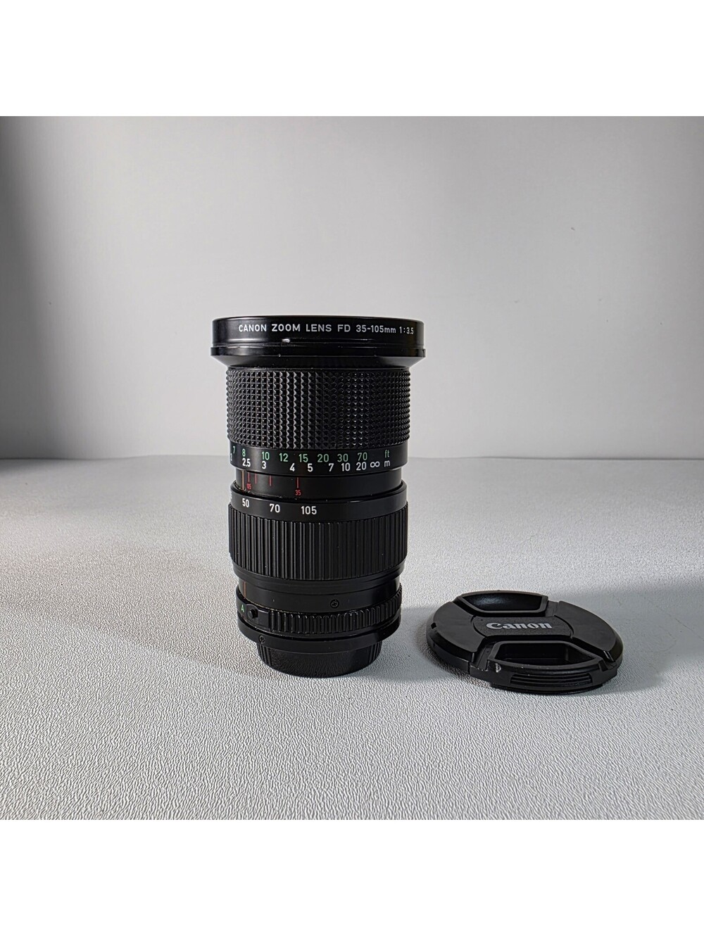 Vintage Canon Zoom Macro Lens FD 35-105mm 1:3.5 W/ Caps - Made in Japan